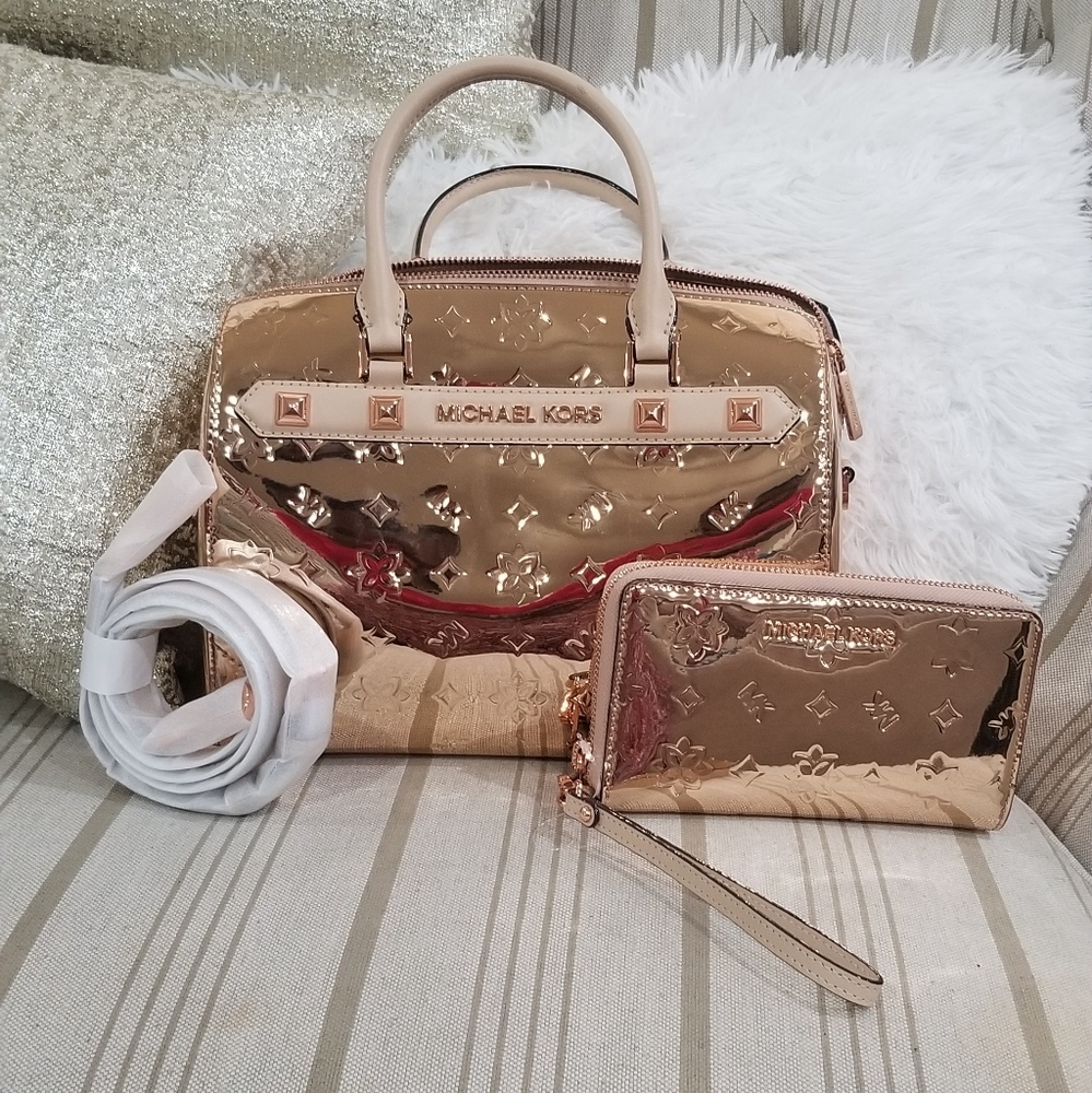Michael kors Kara Duffle Satchel and wallet set